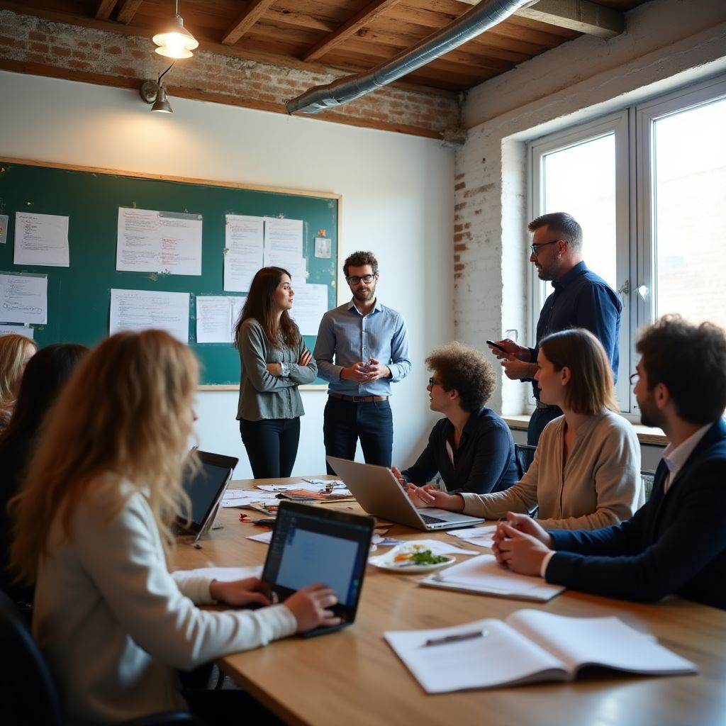 Equipo de TransformaConsult en sesión colaborativa