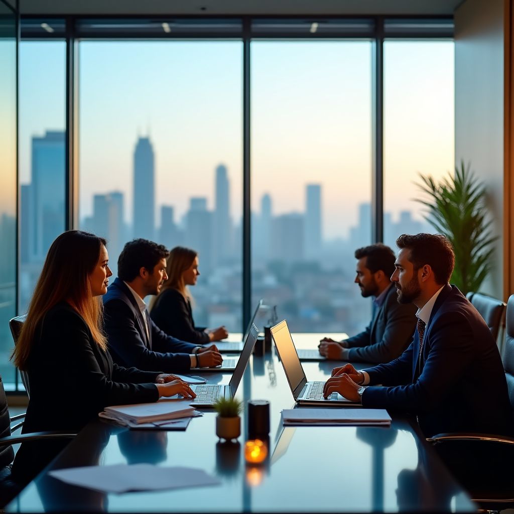 Concepto de visión empresarial
